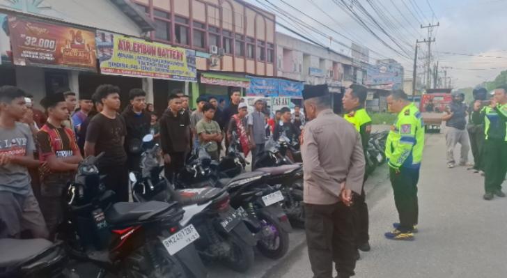 Patroli hingga Subuh, Polsek Bukit Raya Amankan Puluhan Kendaraan