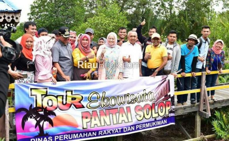 Pantai Solop Inhil, Gubernur Riau: Sungguh Memesona