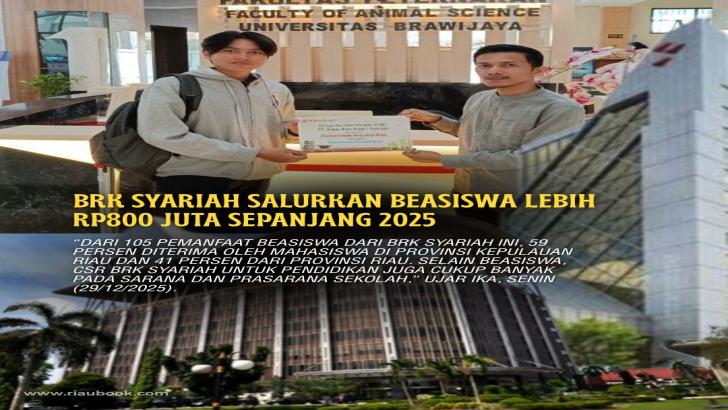 BRK Syariah Salurkan Beasiswa Lebih Rp800 Juta Sepanjang 2025