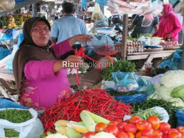 Harga Cabai di Pasar Bandar Sungai Turun Rp70 Ribu per Kilogram