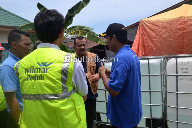 Janji GM Wilmar Suplay Air Bersih Untuk Posko Kebakaran Tidak Mengalir