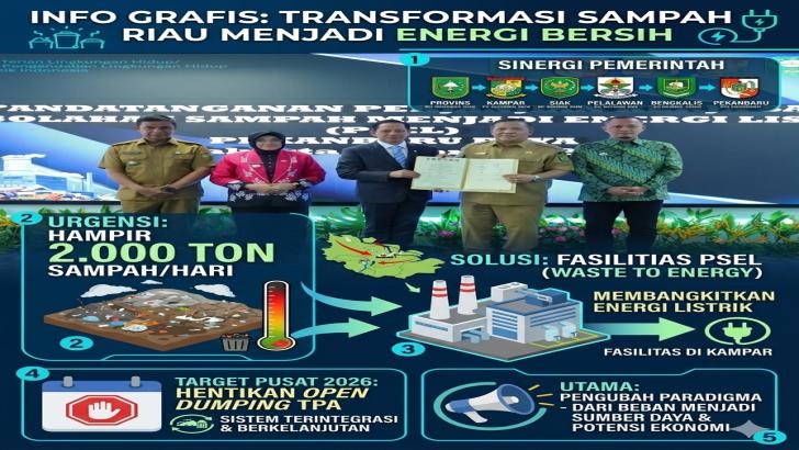 Sulap Sampah Jadi Listrik! Riau Resmi Garap Proyek PSEL Aglomerasi Pekanbaru Raya