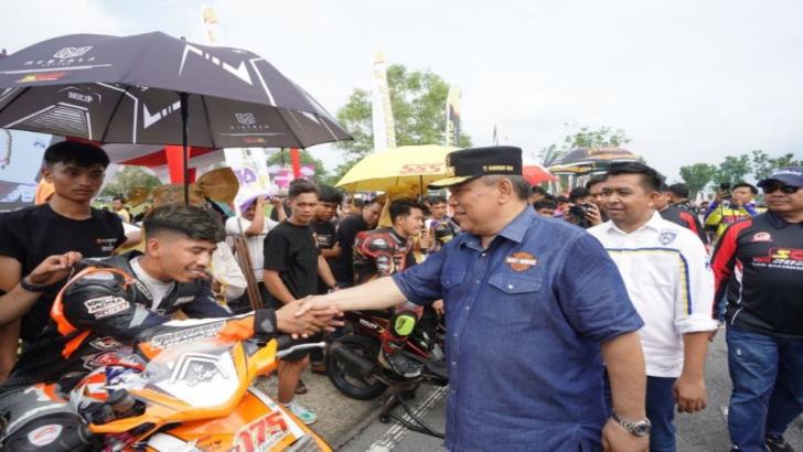 Pj Gubernur Nonton Balap Motor Sumatera Cup Prix, Hariyanto: Kami Apresiasi IMI