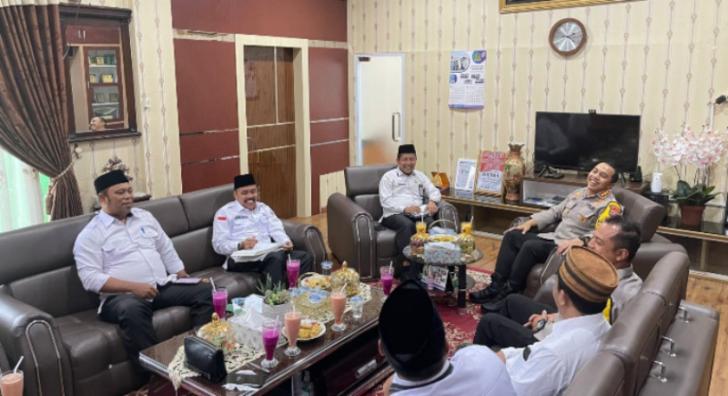 Cooling System, Polresta Pekanbaru dan PCNU Sampaikan Pesan Pemilu Damai 2024