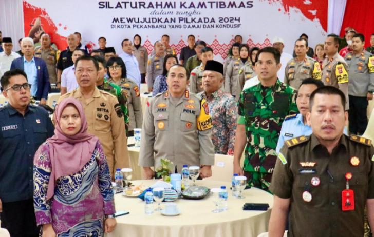 Silaturahmi Kamtibmas, Kombes Jeki: Kita Wujudkan Pilkada Pekanbaru 2024 yang Damai dan Kondusif