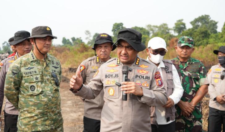Polda Riau Gunakan X Fire Tangani Karhutla di Lahan Gambut