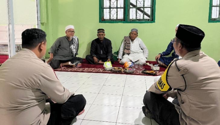 Silaturahmi, Polsek Senapelan Sosialisasi Kamtibmas Dilingkungan Jemaah Mesjid Kampung Baru