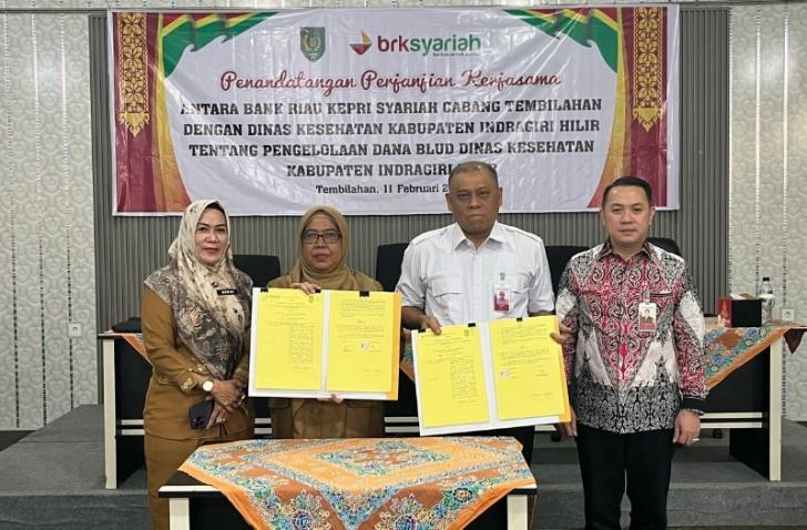 Penerapan SIPD e-BLUD Percepat Pengelolaan Dana, Dinas Kesehatan Inhil Gandeng BRK Syariah