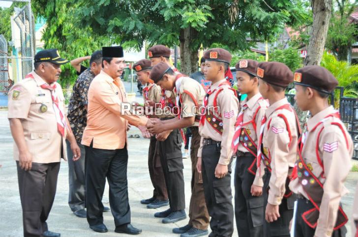 35 Anggota Pramuka Inhu Mengikuti Jamnas X, Ini Pesan Khairizal