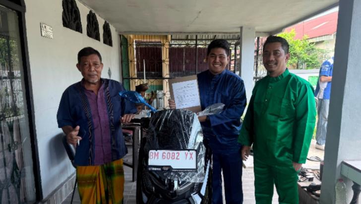 Simpan Dana di BRK Syariah, Syafaruddin Bawa Pulang Nmax dari Program Bedelau