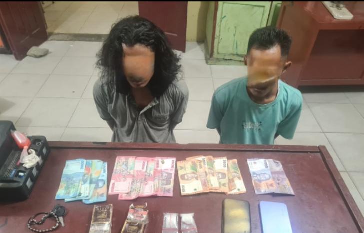 Polsek Kandis Ringkus Dua Pengedar Sabu