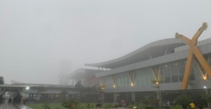 Hari Ini, Jarak Pandang di Bandara SSK ll Pekanbaru Mulai Membaik
