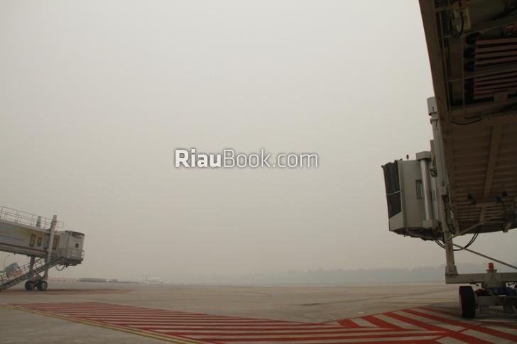 Asap Makin Gila, Kali ini 68 Penerbangan di Bandara Pekanbaru Gagal