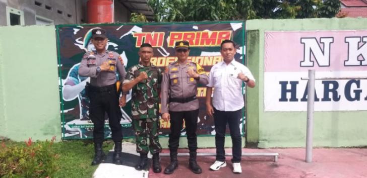 Pastikan Keamanan Masyarakat, Polisi Kolaborasi Bersama Koramil04 Pangkalan Kuras