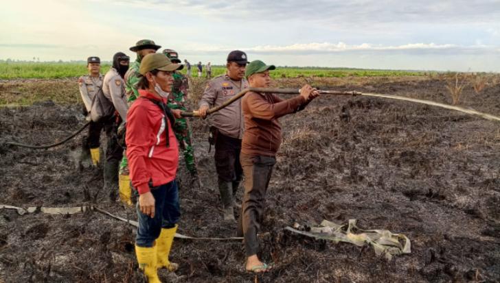 Polres Rokan Hilir Ungkap Kasus Kebakaran Lahan, Satu Orang Diamankan
