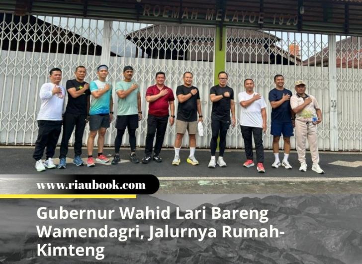 Gubernur Wahid Lari Bareng Wamendagri, Jalurnya Rumah-Kimteng