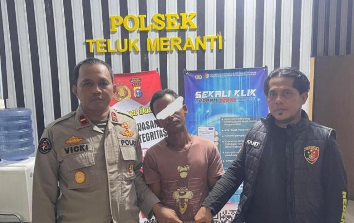 Aniaya Ayah Kandung hingga Tewas di Teluk Meranti, Seorang Pria Diringkus Polisi