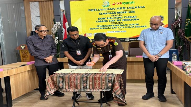 Gandeng Jaksa Sebagai Pengacara Negara, BRK Syariah Siak Perkuat Amunisi Tagih Pembiayaan Bermasalah
