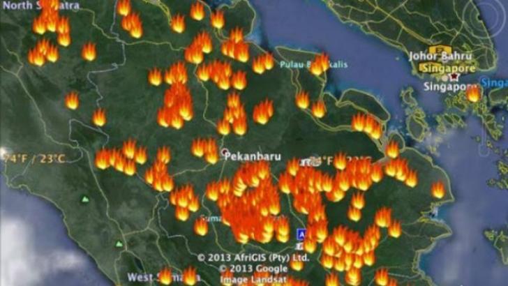 Panas Riau Tembus 35 Derajat, Muncul 70 Titik Panas