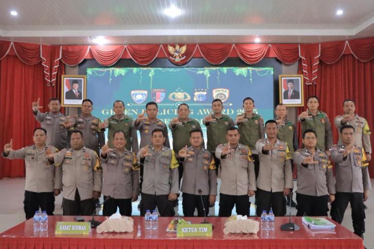 Polres Kampar Terima Kunjungan Tim Penilai Green Policing Award