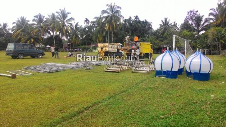 Astaka MTQ Koto Kampar Hulu Mulai Didatangkan
