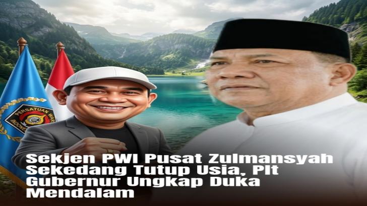 Sekjen PWI Pusat Zulmansyah Sekedang Tutup Usia, Plt Gubernur Ungkap Duka Mendalam