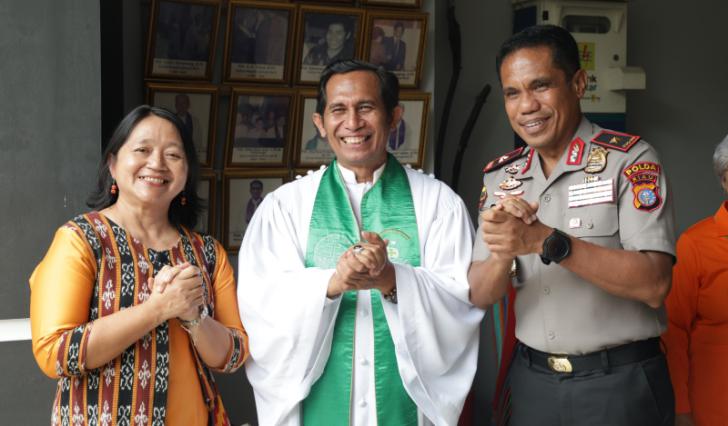 Minggu Kasih di Gereja Immanuel, Wakapolda Riau: Polri Tak Boleh Berjarak dengan Masyarakat