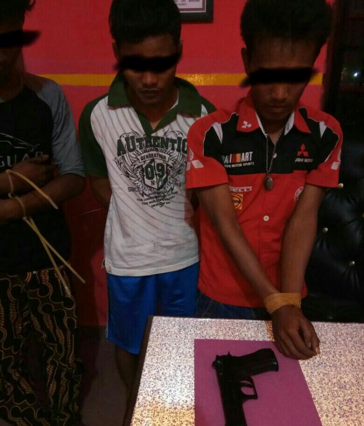 Polsek Payung Sekaki Hadiahi Tiga Pelaku Curanmor Rumah Tidak Berdapur
