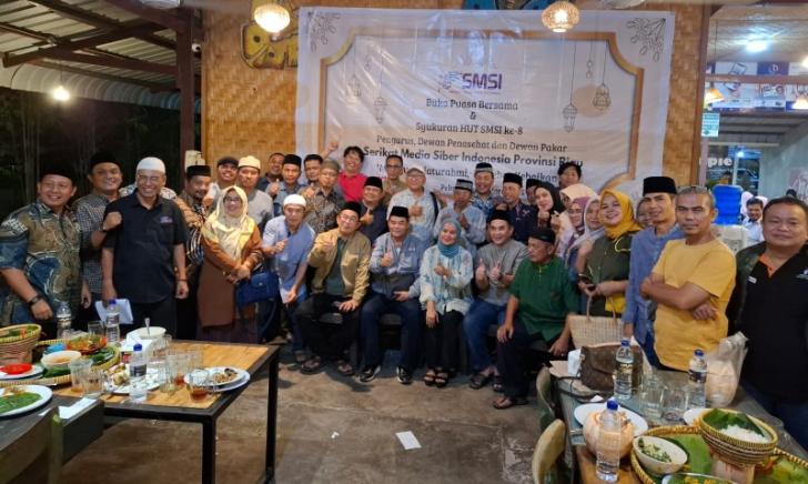 SMSI Riau Gelar Buka Puasa Bersama, Luna: Semoga Selalu Kompak