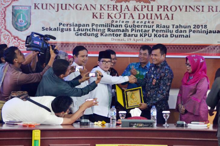 KPU Riau Lakukan Road Show ke Dumai Untuk Mensukseskan Pilgubri 2018