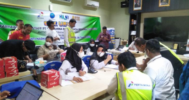 Ratusan Karyawan Pertamina Mengikuti Tes Urine Serentak di Tiga Lokasi, Berikut Penjelasan Kepala BNN Pekanbaru