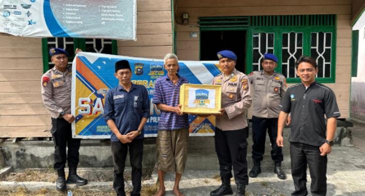 Polairud Polres Bengkalis Sambangi Warga Pesisir, Salurkan Bantuan