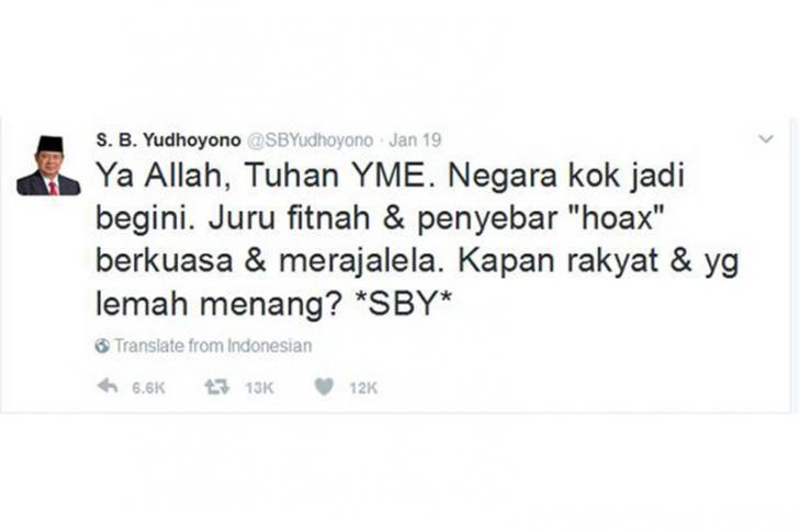 Politikus PDI P Gerah dengan Cuitan SBY