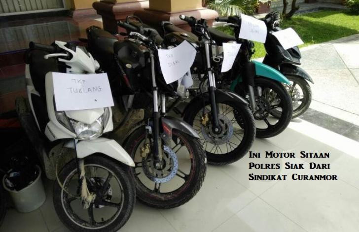 Cek Sepada Motor Anda Sekarang di Polres Siak, 11 Unit Disita dari Sindikat Curanmor