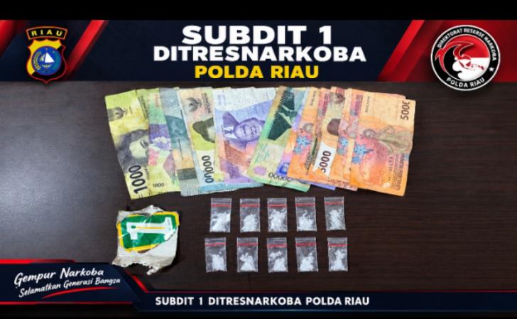 Polda Riau Tangkap Residivis Kasus Narkoba, Sita 2,14 Gram Sabu