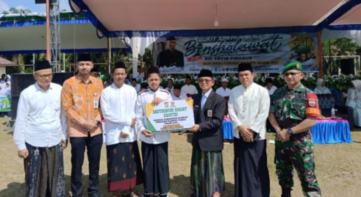 Ketua BAZNAS Pimpin Upacara Peringatan Hari Santri Nasional di Kampar Kiri
