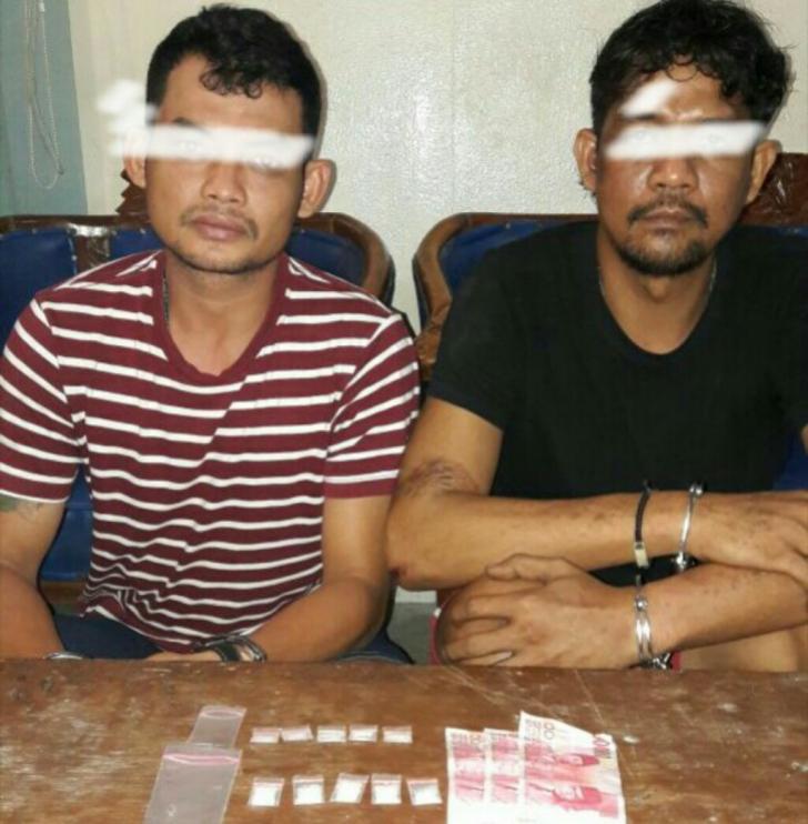 Polsek Mandau Bekuk Dua Pengedar Narkoba di Tempat Berlainan