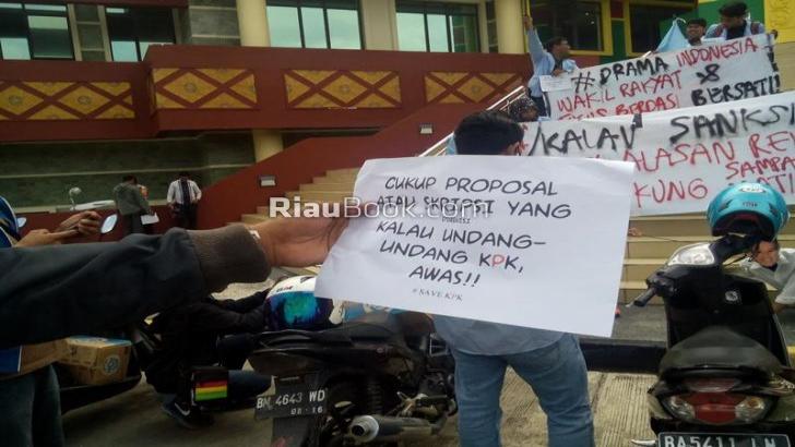 DPRD Riau Tolak Revisi UU KPK, Suhardiman: Masyarakat Masih Butuh Pembasmi Koruptor
