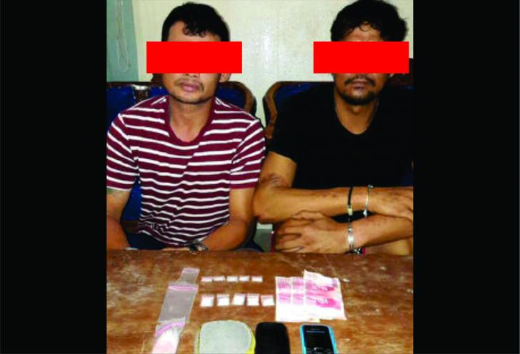 Lagi! Polsek Mandau Ringkus Duo Penjual Shabu