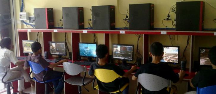 Patroli Polres Bengkalis Sambangi Warnet, Puluhan Remaja Terkejut