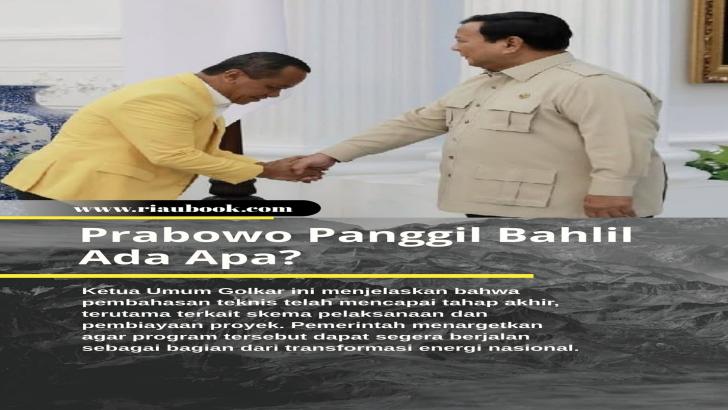 Prabowo Panggil Bahlil, Ada Apa?