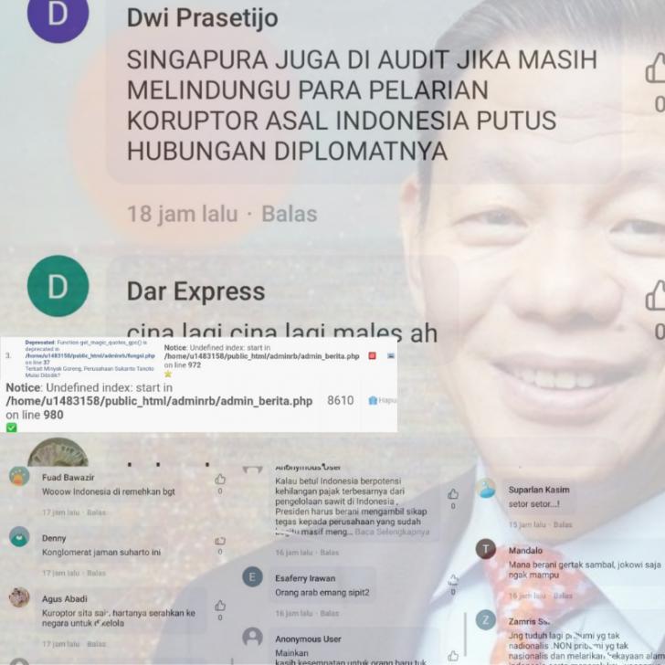 Dominan Warganet Minta Lahan Sukanto Tanoto Disita dan Dikelola BUMN