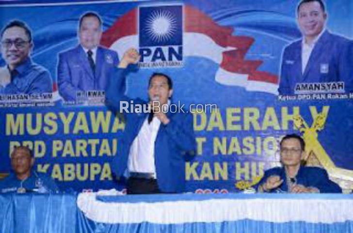 Pimpin DPD PAN Rohil, Amansyah : Tingkatkan Sinergitas Semua Kader