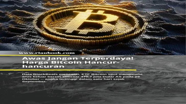 Awas Jangan Terperdaya! Harga Bitcoin Hancur-hancuran