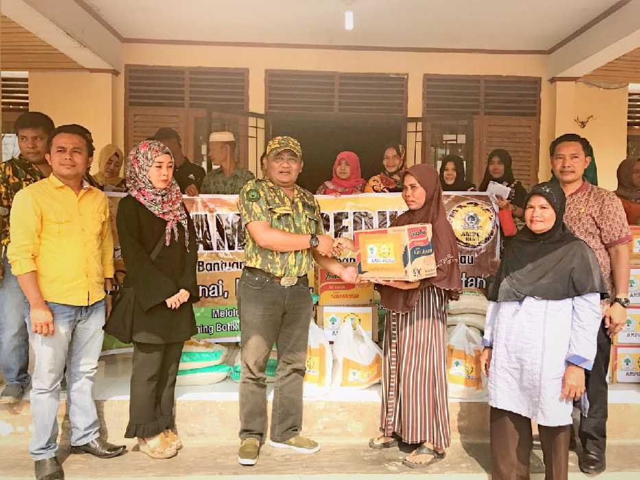 AMPG Riau Salurkan Bantuan untuk Bencana Banjir