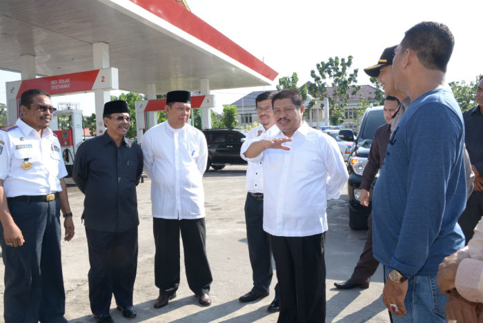 Amril Tinjau Pos AMPS dan Pos Pengamanan di Bengkalis