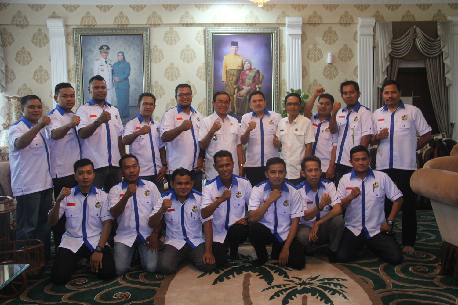 Pengurus DPD  KNPI Inhil Audiensi dengan Bupati Inhil