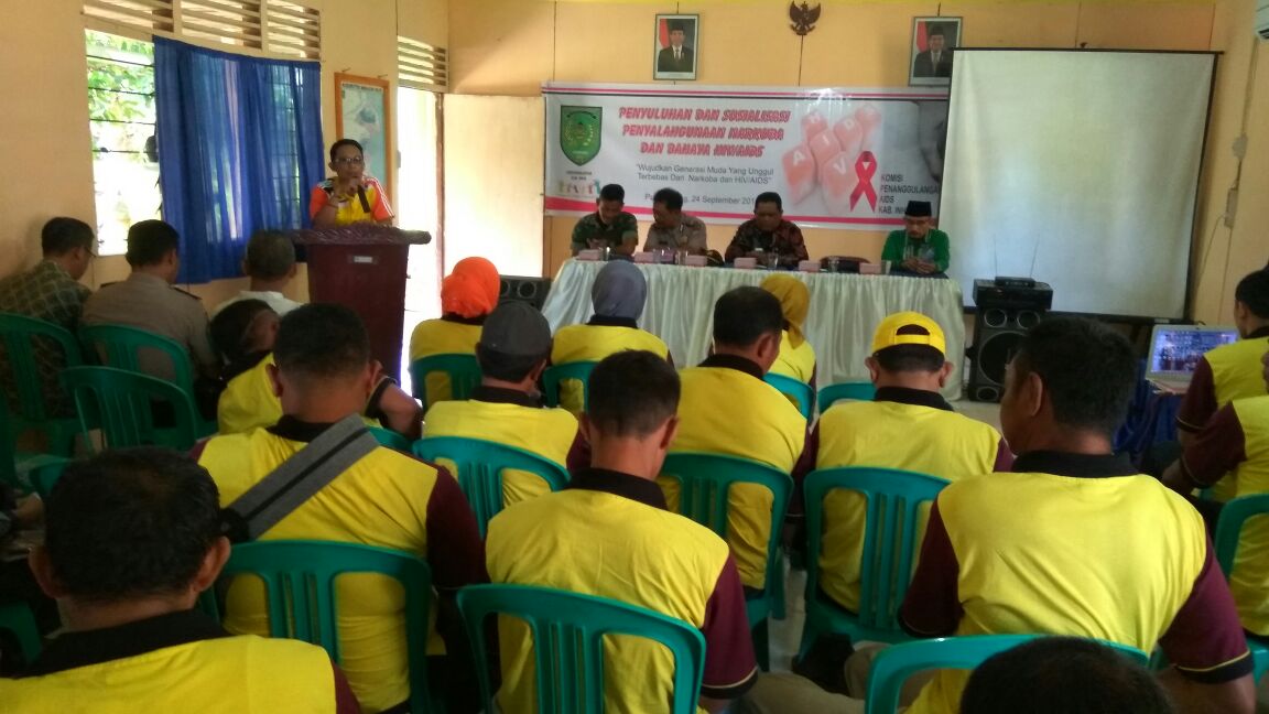 Bekerjasama dengan KPAK Inhil, Disporabudpar Laksanakan Sosialisasi HIV/AIDS