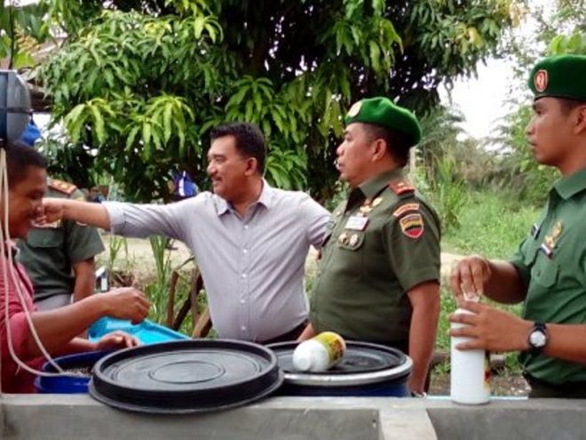 Danrem Puji Program Ketahanan Pangan Kampar