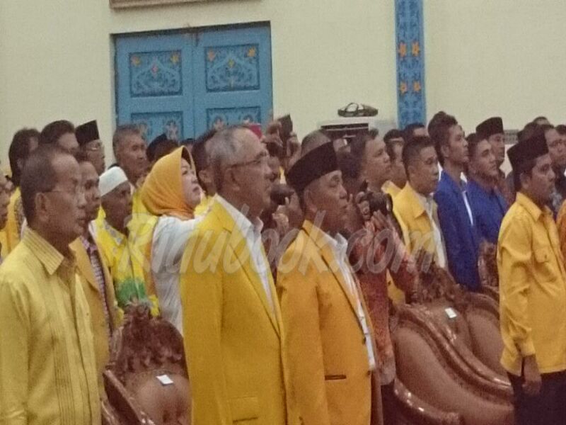 Diaspresiasi Masyarakat Musda Partai Golkar Kabupaten Pelalawan Menguning